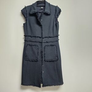 W by Worth Textured Black Dress